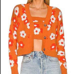 Callahan Meg cardigan and crop top set